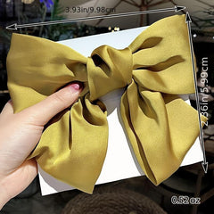 Satin Bow Hair Barrettes Clips Hair Accessories