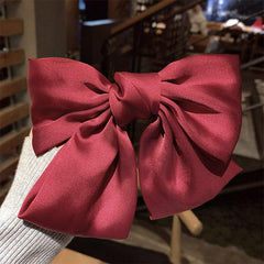 Satin Bow Hair Barrettes Clips Hair Accessories