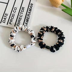 Cartoon Bear Print Scrunchies Hair Tie Hair Rope Sweet Ponytail Holder