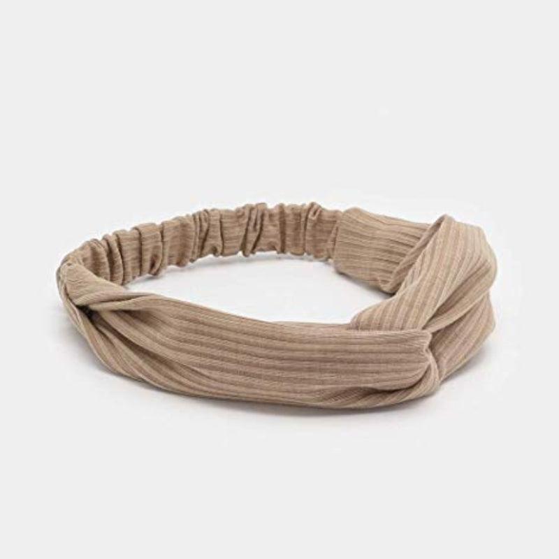 8pcs Solid Headband Non Slip Twist Knot Boho Elastic Bandana Hair Accessories