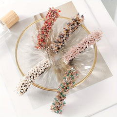 Crystal Beaded Barrette Hair Clip for Women Girls Hair Accessories