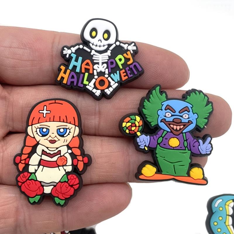 20pcs Halloween Charm Shoe Decoration Shoe Charms Accessories