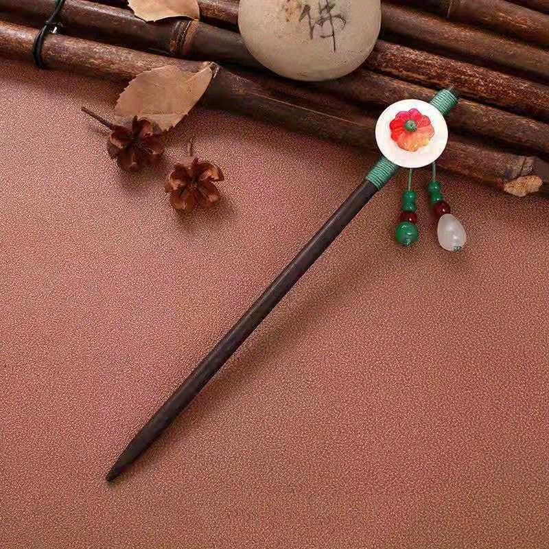 Chinese Style Hairpin Ancient Style Wooden Hair Stick Cheongsam Costume Hair Pin