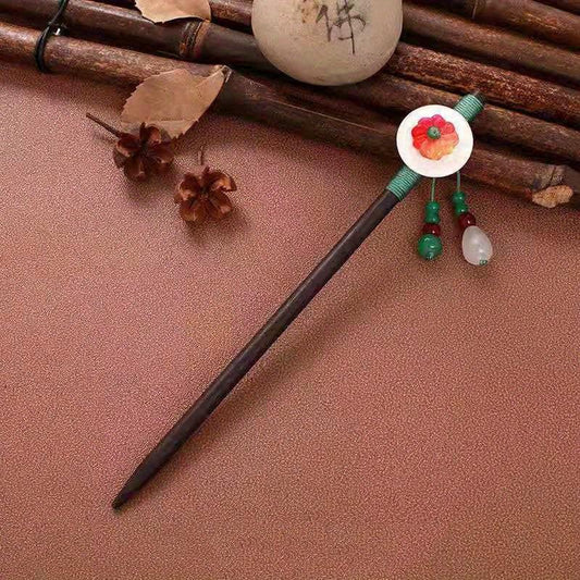 Chinese Style Hairpin Ancient Style Wooden Hair Stick Cheongsam Costume Hair Pin