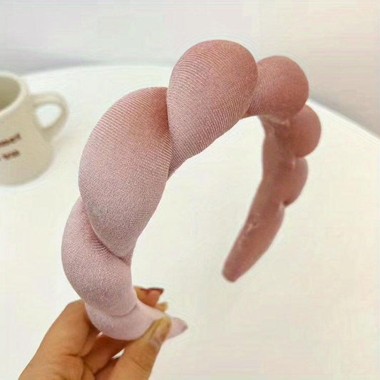 Velvet Sponge Hair Hoop Headband For Daily Use