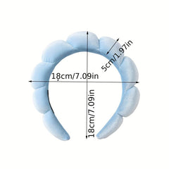 Velvet Sponge Hair Hoop Headband For Daily Use