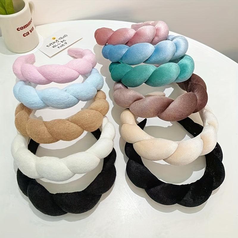 Velvet Sponge Hair Hoop Headband For Daily Use