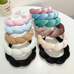 Velvet Sponge Hair Hoop Headband For Daily Use