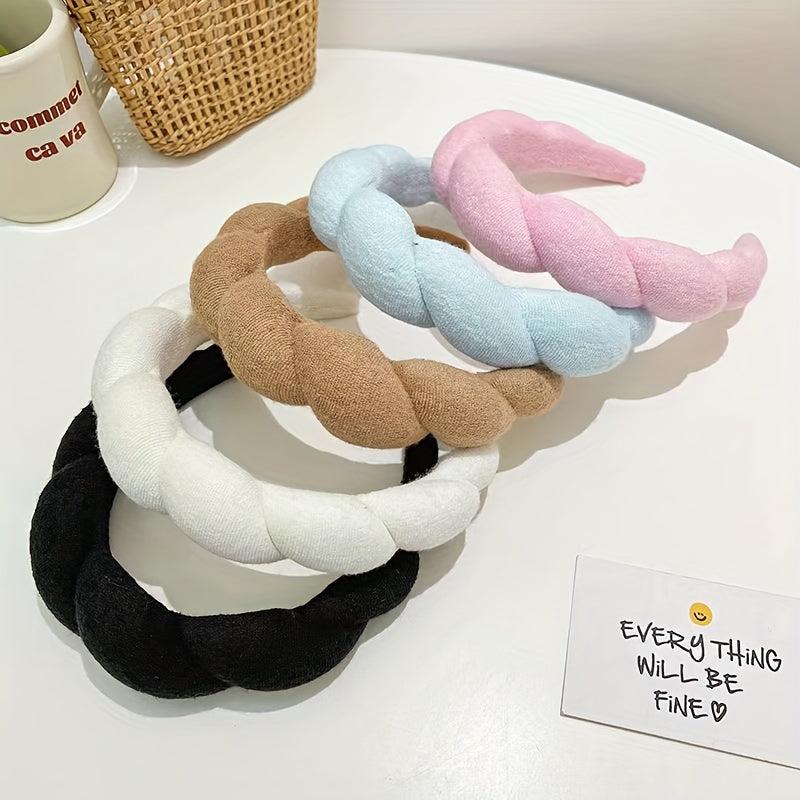 Velvet Sponge Hair Hoop Headband For Daily Use
