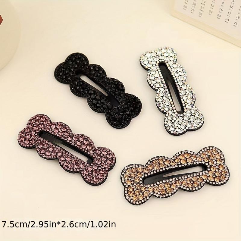 Crystal Hair Clip Snap Clip Head Jewelry Side Clip Bangs Clip