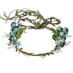 Boho Style Flower Wreath Garland Headdress for Wedding
