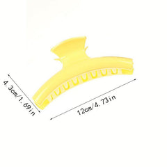 Sweet Large Hair Claw Non slip Shark Claw Solid Hair Accessories