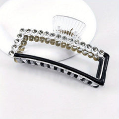 Beaded Shark Claw Enamel Hair Clip - Hair Accessories