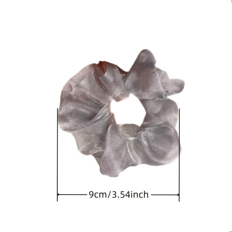3pcs Organza Scrunchies Hair Tie Ponytail Holder Hair Ring Accessories