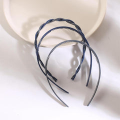 3pcs Candy Headband Set Braided Pattern Non Slip Hair Band Women Girls