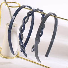 3pcs Candy Headband Set Braided Pattern Non Slip Hair Band Women Girls
