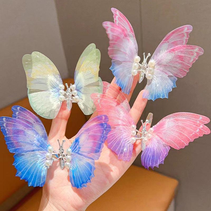 Gradient Butterfly Hair Clip for Women Girls