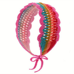 Boho Crochet Headband Colorful Hair Accessories for Women Girls
