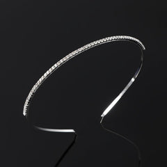 Rhinestone Bezel Hairband Metal Headband Hair Hoop Pearl Hairbands
