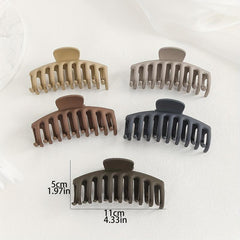 5pcs Large Frosted Hair Claw for Women Girls
