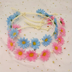 2 Pcs Sunflower Headband Beach Hawaii Headpiece
