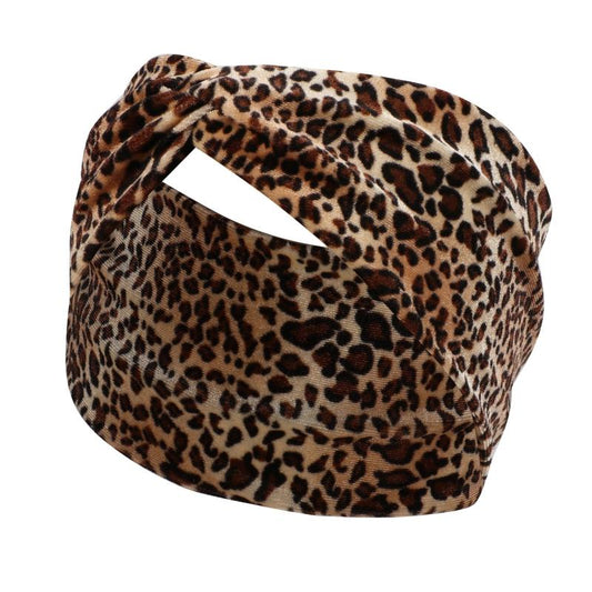Leopard Print Headbands For Women Workout Yoga Sports Hair Band