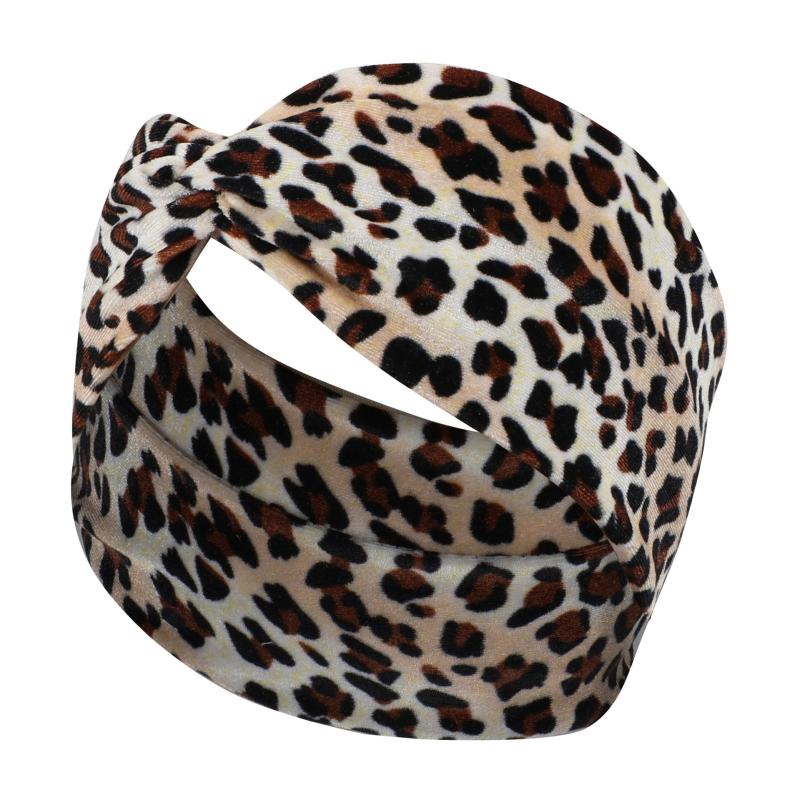 Leopard Print Headbands For Women Workout Yoga Sports Hair Band
