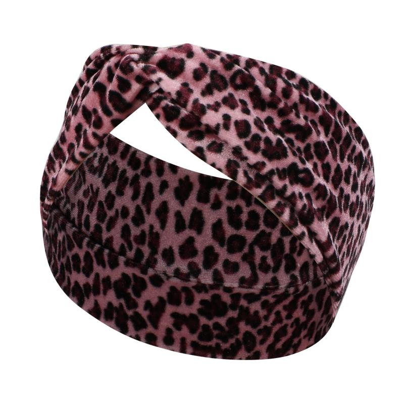 Leopard Print Headbands For Women Workout Yoga Sports Hair Band