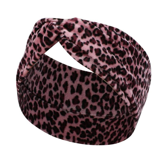 Leopard Print Headbands For Women Workout Yoga Sports Hair Band