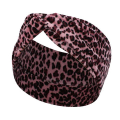 Leopard Print Headbands For Women Workout Yoga Sports Hair Band