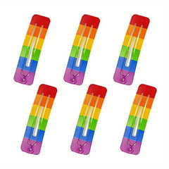 10PCS Rainbow Snap Clip Hair Accessories Y2K Headdress