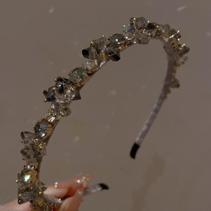 Crystal Crown Hairband Retro Classic Headdress Birthday Party