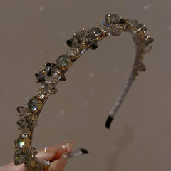 Crystal Crown Hairband Retro Classic Headdress Birthday Party