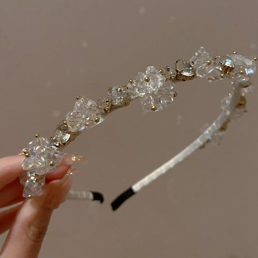 Crystal Crown Hairband Retro Classic Headdress Birthday Party