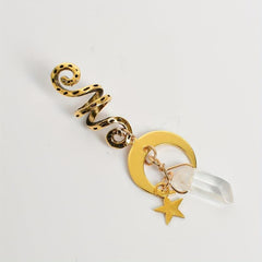 Natural Stone Sun Moon Bracelet Spiral Coils Hair Ring Jewelry