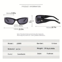Y2K Wrap Around Sports Sunglasses UV400 Sun Shades For Cycling Fishing