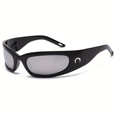 Y2K Wrap Around Sports Sunglasses UV400 Sun Shades For Cycling Fishing