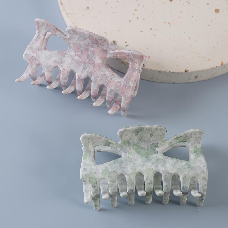 Acrylic Floral Hair Claw Clip Strong Hold Grip Hair Jaw Clip For Thick Hair