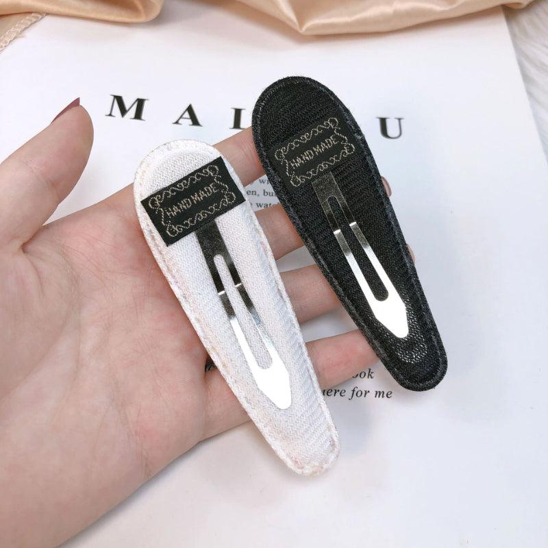 Tweed Snap Clip Style Hair Clip Snap Clip For Side Hair Bang