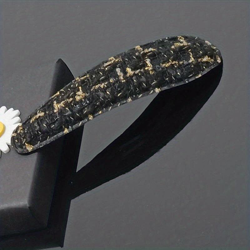 Tweed Snap Clip Style Hair Clip Snap Clip For Side Hair Bang