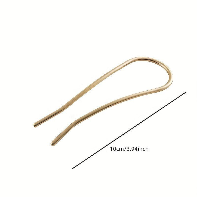 Metal Hairpin U-shaped Hair Accessory for Women