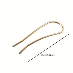 Metal Hairpin U-shaped Hair Accessory for Women