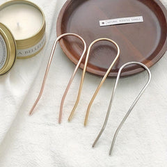 Metal Hairpin U-shaped Hair Accessory for Women