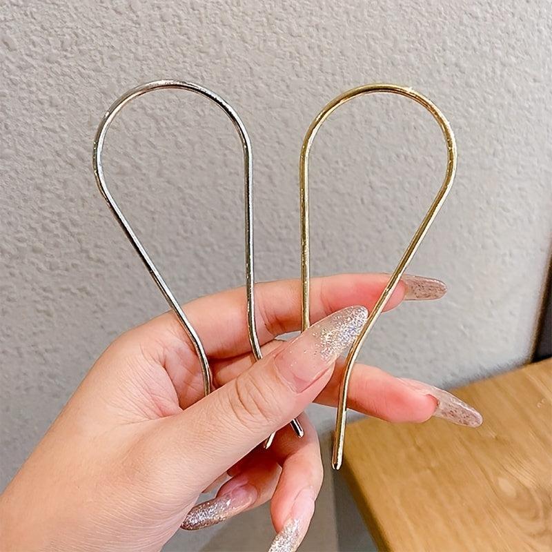 Metal Hairpin U-shaped Hair Accessory for Women