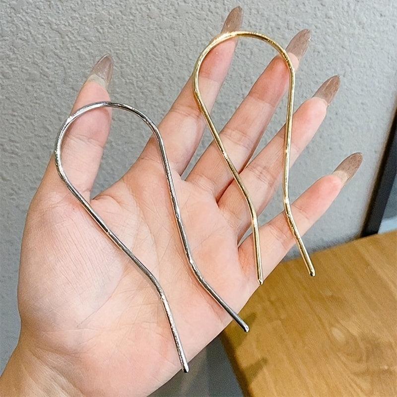 Metal Hairpin U-shaped Hair Accessory for Women