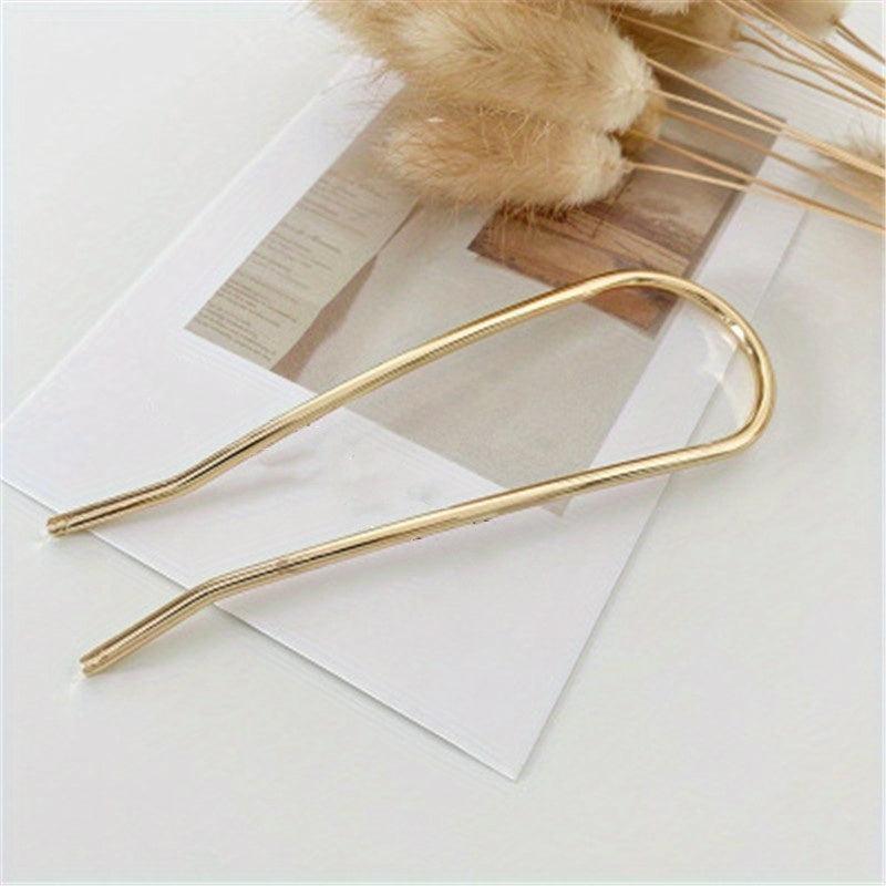 Metal Hairpin U-shaped Hair Accessory for Women