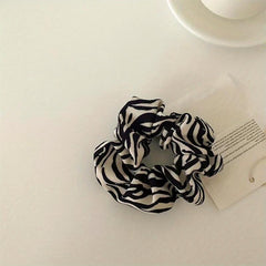 Organza Scrunchies Lucky Clover Hair Rope Ponytail Holder Women Girls