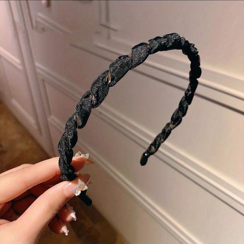 Skinny Organza Twist Headband Hair Band for Women