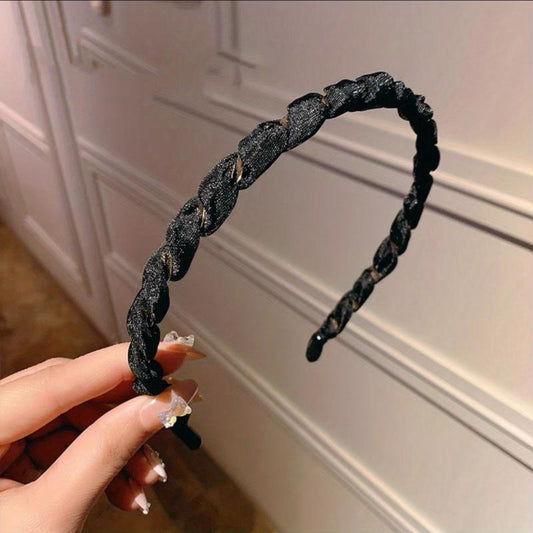 Skinny Organza Twist Headband Hair Band for Women