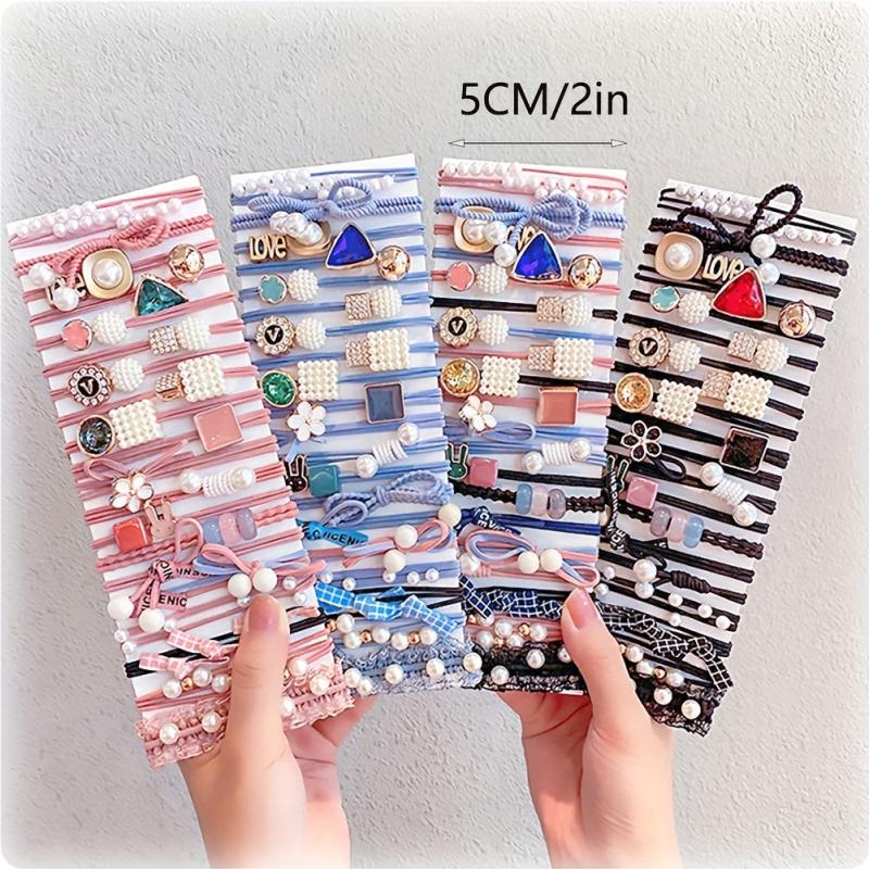 20Pcs Elastic Hair Ties Scrunchies Ponytail Holder Hair Rope Hair Accessories